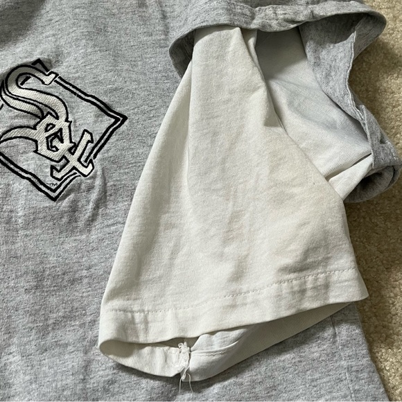 VINTAGE Chicago White Sox Shirt Mens Extra Large Gray White Chalk Line USA Made - Picture 8 of 11
